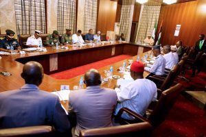 Security meeting Buhari