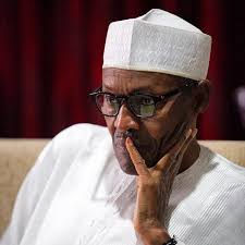 President Muhammadu Buhari thinking