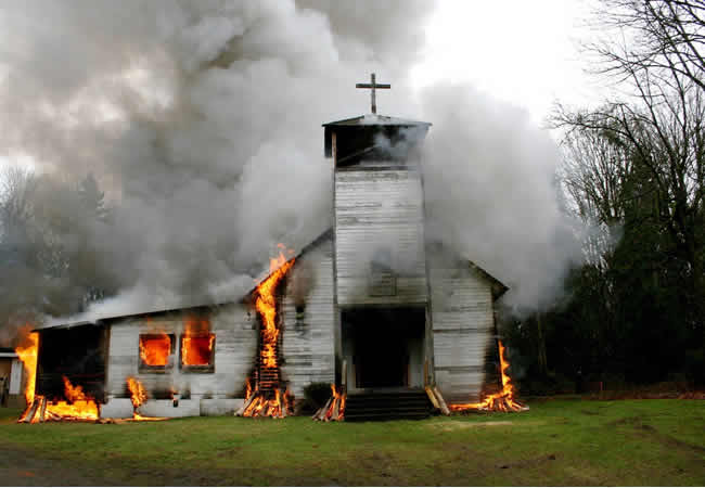Burning-church – TVC