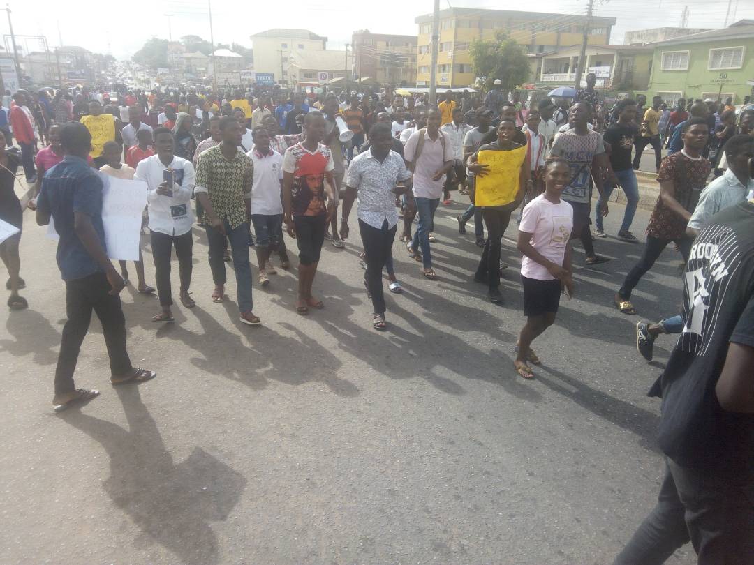 AAU Students protest