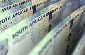 68224788 – south african rand closeup