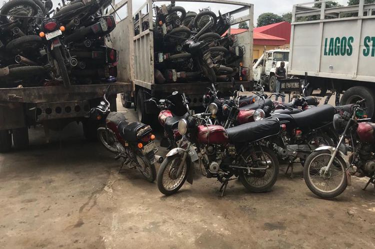Motorcycles-impounded-in-Lagos-by-the-task-force_750x499