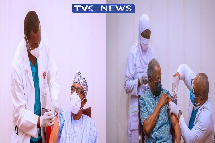 Buhari and Osinbajo Vaccinated