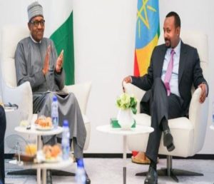 President Buhari arrives Addis Ababa for PM Abiy Ahmed's inauguration