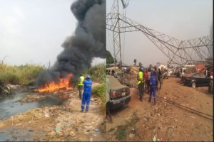 LASEMA averts disaster as Iyana-Odo pipeline explodes, evacuates residents to safety