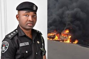 Police on Onitsha Market Fire