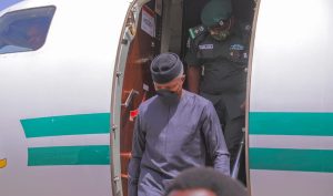 VP Osinbajo arrives in Maiduguri on one-day official visit
