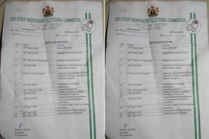 Edo SIEC releases timetable for council elections