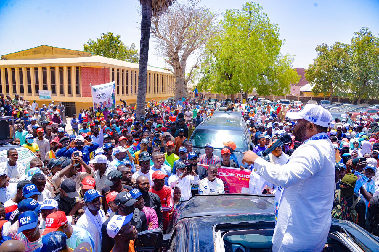 2023: Youths storm Bauchi streets, say ‘no going back on Yahaya Bello’