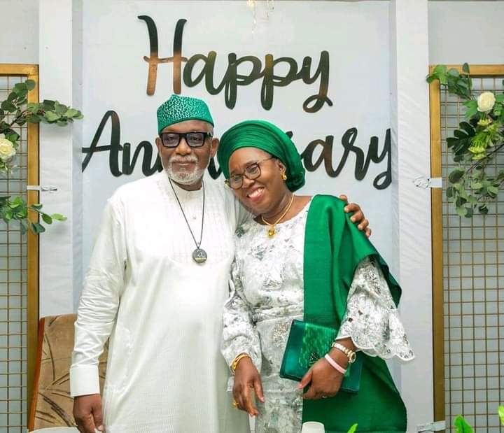 Akeredolu celebrates 41st wedding anniversary with wife, Betty