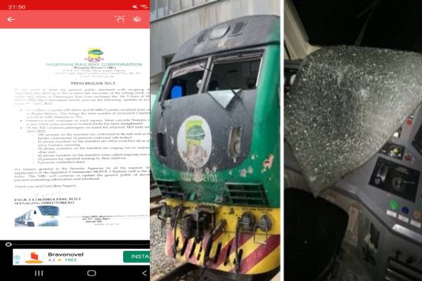 NRC UPDATE ON KADUNA TRAIN ATTACK
