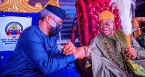 Osinbajo pays courtesy visit to Olubadan, meets Oyo APC stakeholders