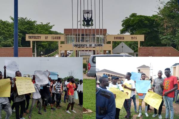 UNILORIN students protest prolonged ASUU strike