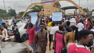 University students protest for second day in Benin-City
