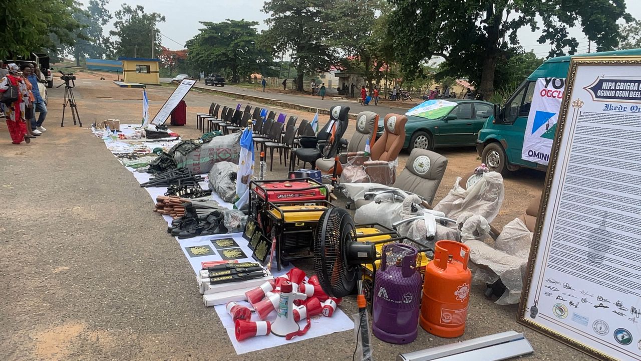 Police parade Yoruba Nation agitators after invading Oyo secretariat