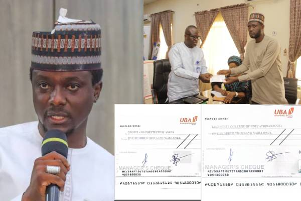 Kogi Lawmaker renews scholarship pledge, presents N1m Cheques to Tertiary Institutions