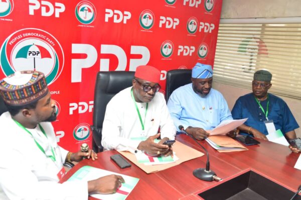 PDP NEC Expels Makinde, Bala Mohammed,  Bode George,  Others, Dissolves Oyo, Bauchi, Ekiti, Lagos, Others